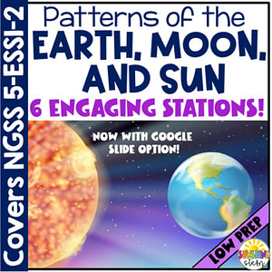 Patterns of the Earth, Moon and Stars Stations {NGSS Aligned}