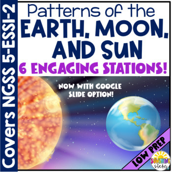 Patterns of the Earth, Moon and Stars Stations {NGSS Aligned}